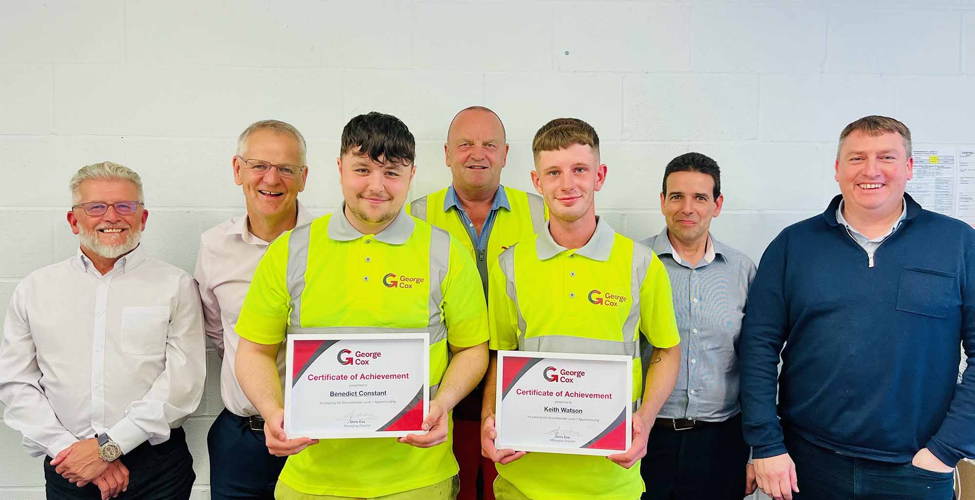 Apprentices Celebrate Level 1 Ground Works Success